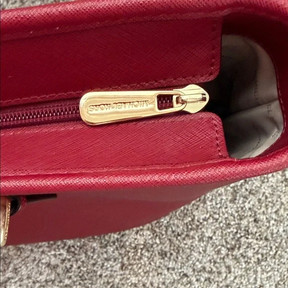 Michael Kors Deep Red Tote Bag - Picture 4 of 10